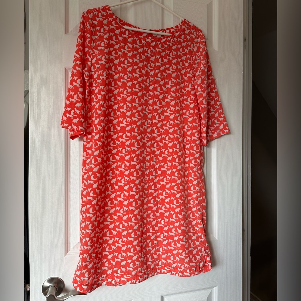 GAP Cat-Print Shift Dress